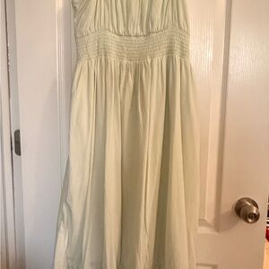 Elegant Cream Midi Dress